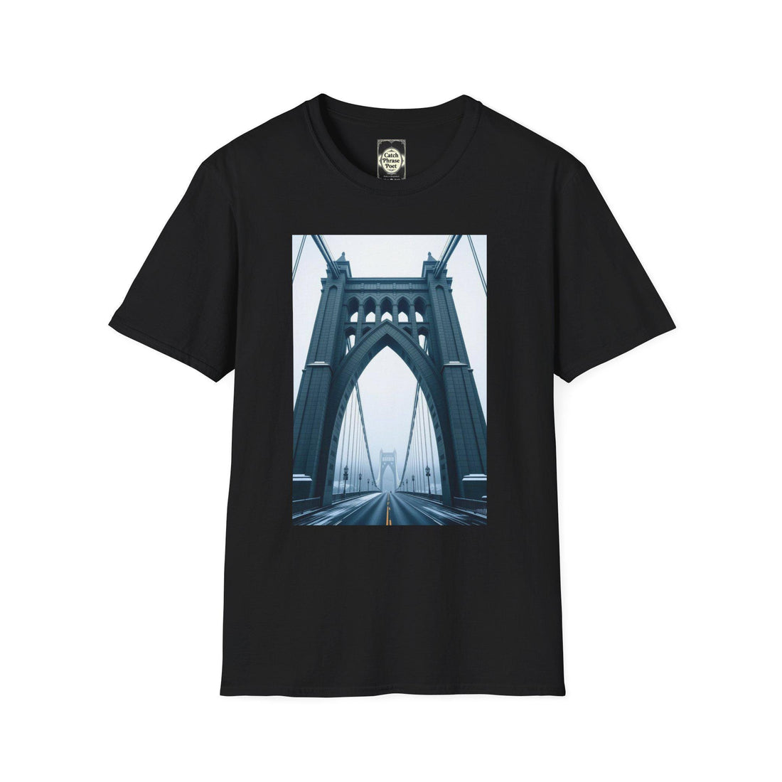 St Johns Bridge Portland Unisex T-Shirt: Modern Cityscape Tee