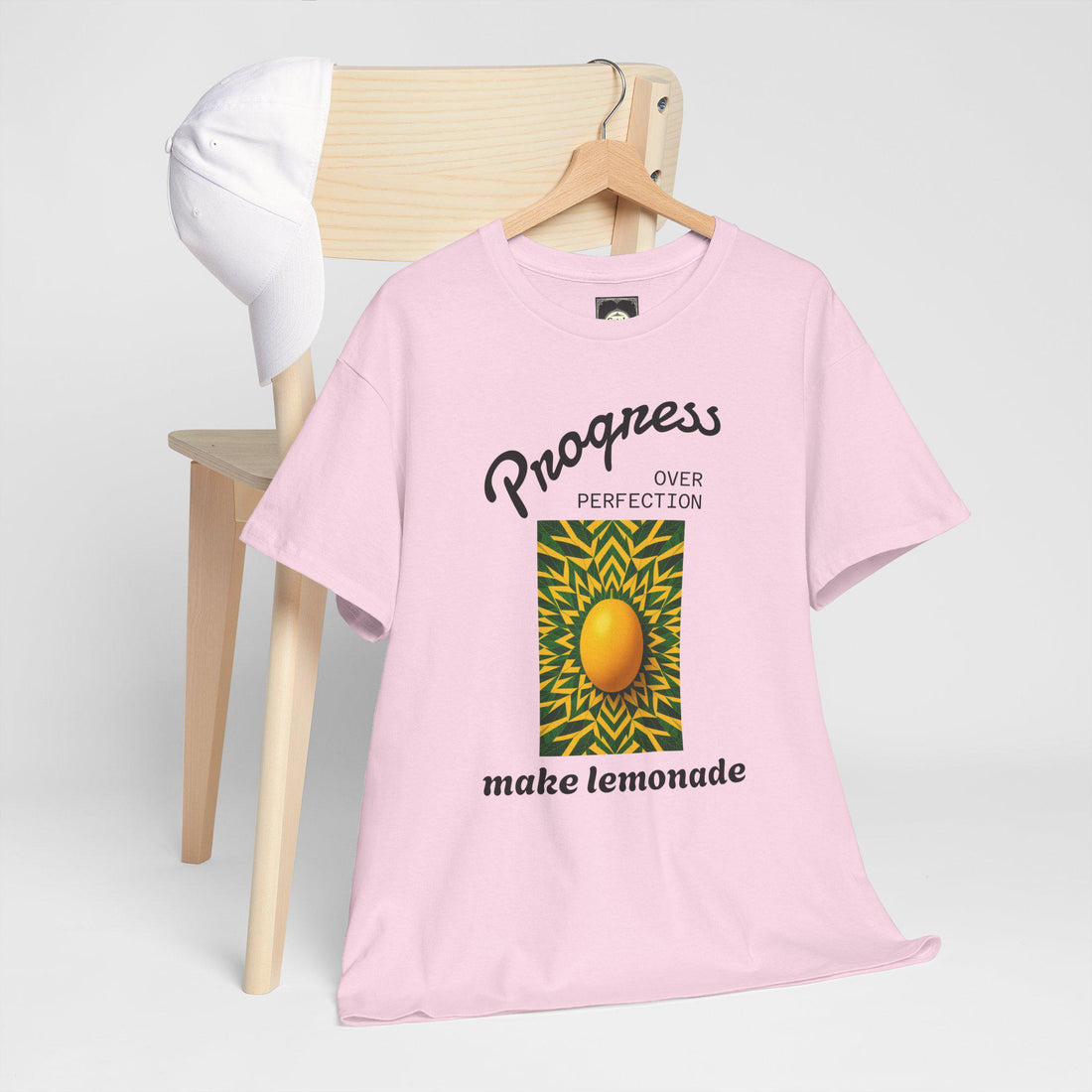 Progress Over Perfection Tee: Motivational Unisex Heavy Cotton Shirt