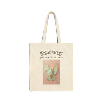 Limitless Spirit Cotton Canvas Tote Bag: Eco-Friendly Gift