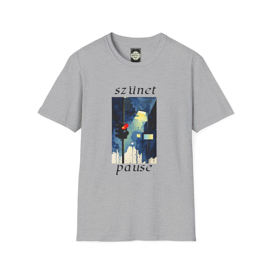 Pause Artistic T-Shirt – Unisex Softstyle Tee with Unique Graphic