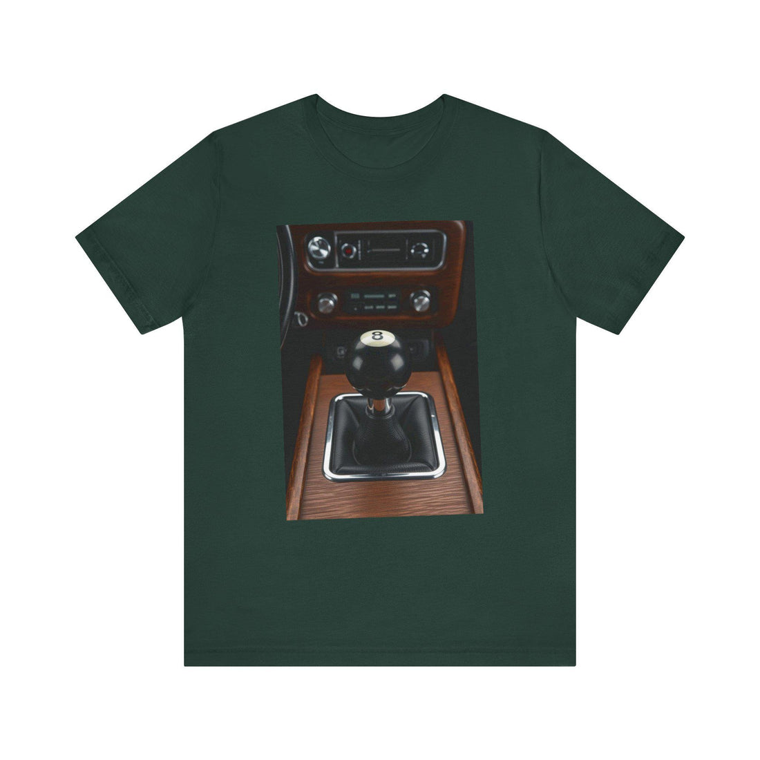 Retro Car 8-Ball Gear Shift T-Shirt: Vintage Automotive Enthusiast Tee