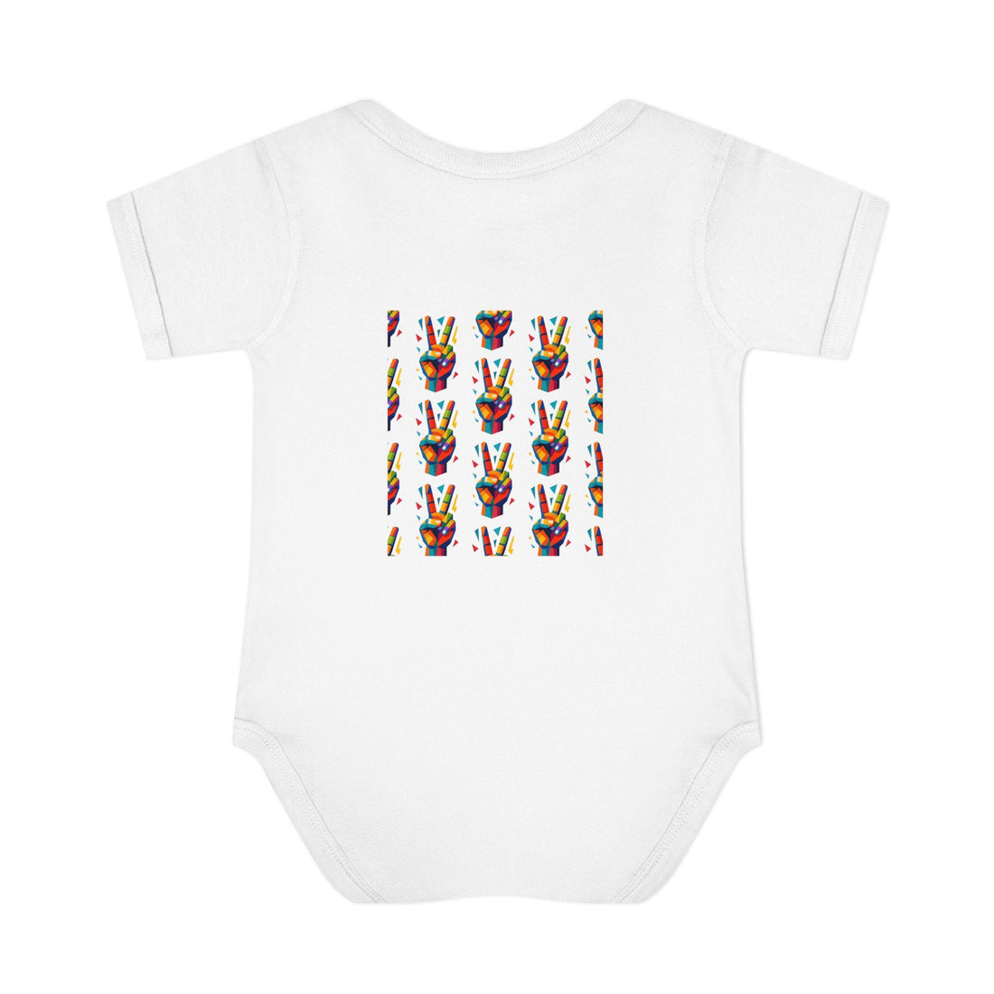 Colorful Peace Sign Baby Bodysuit | Unisex Infant Clothing