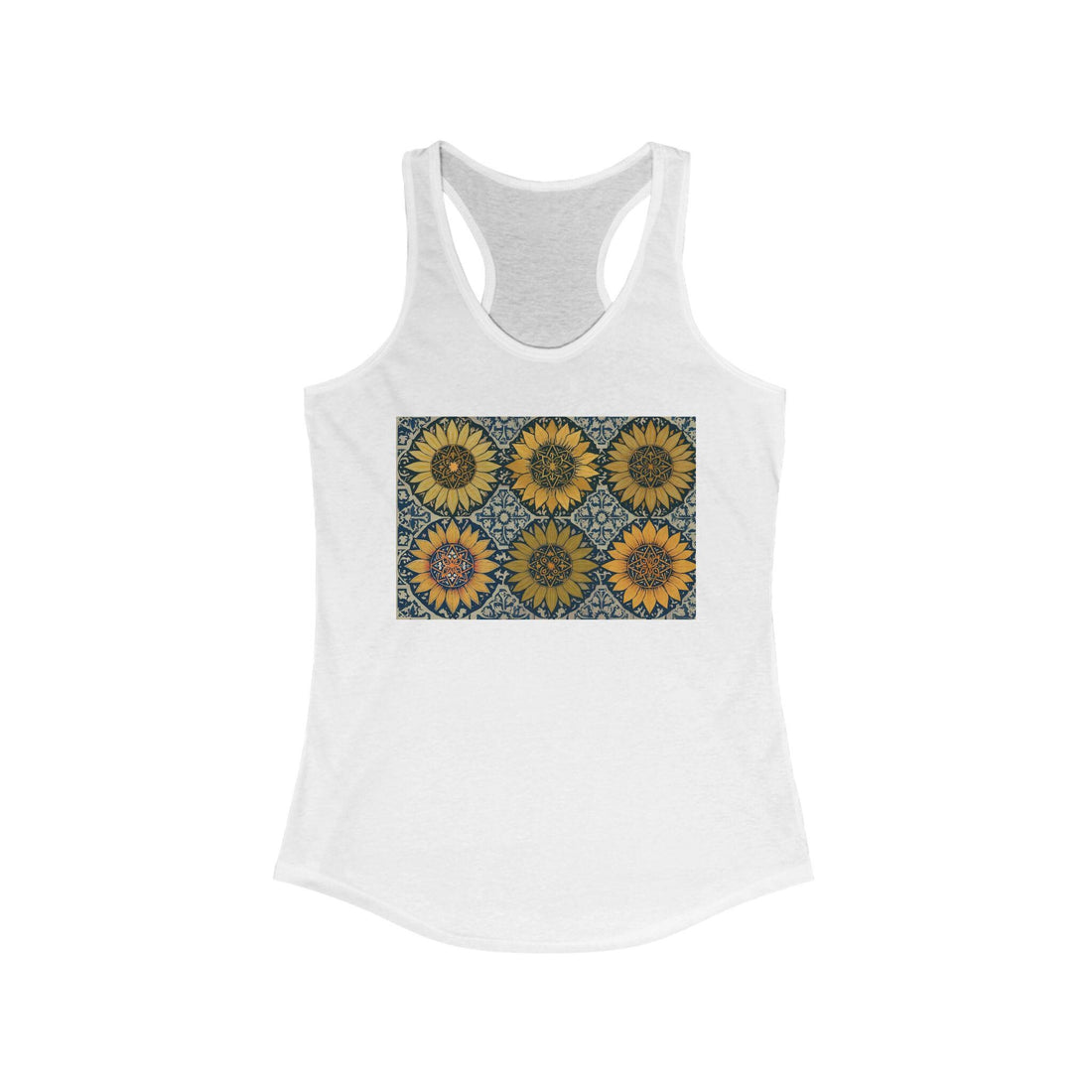 Sunflower love, Women's Ideal Racerback Tank